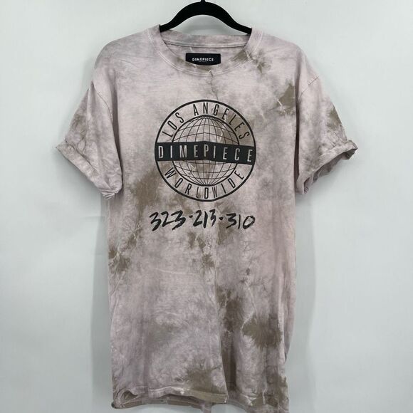 Dime Piece Multicolor Los Angeles Worldwide Logo Classic T-Shirt One Size - Picture 1 of 4